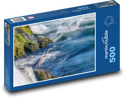 Ptak wodny, czapla - Puzzle 500 elementów, rozmiar 46x30 cm