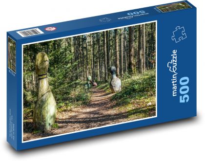 Lesní cesta, kuželky - Puzzle 500 dílků, rozměr 46x30 cm