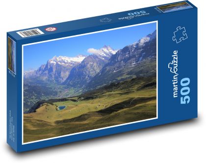 Mountains, lake, nature - Puzzle of 500 pieces, size 46x30 cm 