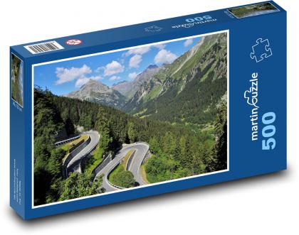 Mountain road - Puzzle of 500 pieces, size 46x30 cm 
