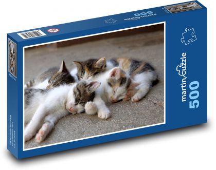 Koťata - Puzzle 500 dílků, rozměr 46x30 cm