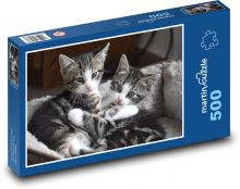 Cute kittens Puzzle of 500 pieces - 46 x 30 cm 