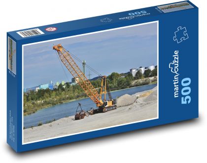 Rypadlo - jeřáb - puzzle 500 dílků