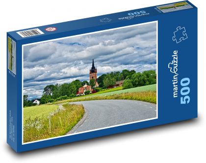Wieś, wieś - Puzzle 500 elementów, rozmiar 46x30 cm