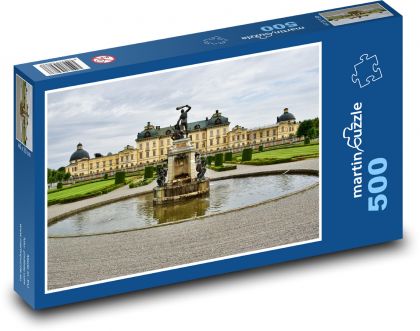 Fontána, zámok - Puzzle 500 dielikov, rozmer 46x30 cm 