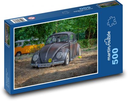 Car - VW beetle - Puzzle of 500 pieces, size 46x30 cm 