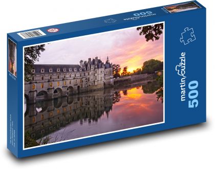 France - Chateau de Chenonceau - Puzzle of 500 pieces, size 46x30 cm 