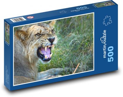 Zvíře, lev - Puzzle 500 dílků, rozměr 46x30 cm