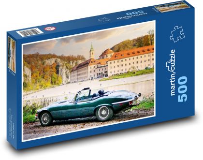 Auto pri zámku - Puzzle 500 dielikov, rozmer 46x30 cm 