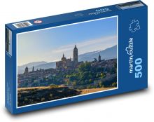 Město, katedrála Puzzle 500 dílků - 46 x 30 cm