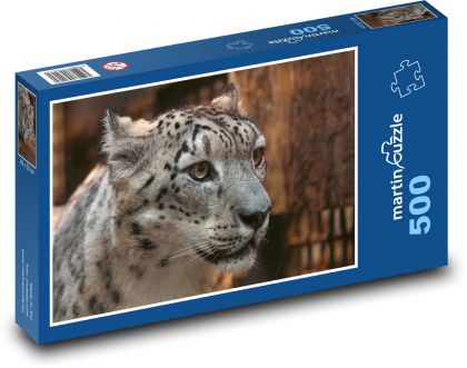 Snow leopard, irbis - Puzzle of 500 pieces, size 46x30 cm 
