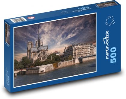 Notre Dame, Paříž  - Puzzle 500 dílků, rozměr 46x30 cm