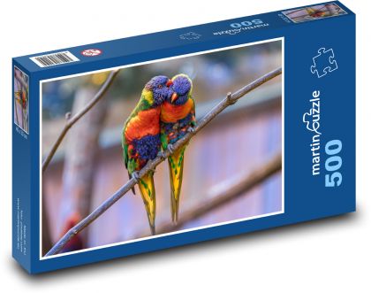 Parrots, exotic birds - Puzzle of 500 pieces, size 46x30 cm 