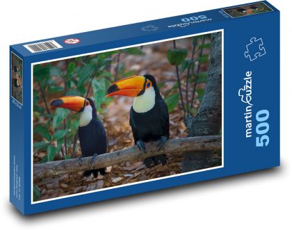 Ptáci - Tukani - Puzzle 500 dílků, rozměr 46x30 cm
