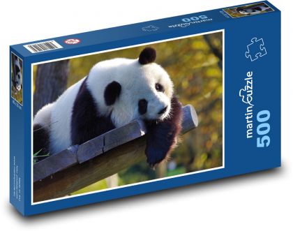 Medvedík - Panda veľká - Puzzle 500 dielikov, rozmer 46x30 cm 