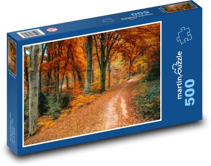 Stromy vo farbách jesene - Puzzle 500 dielikov, rozmer 46x30 cm 