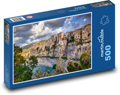Strand unter dem Felsen - Puzzle - 500 Teile