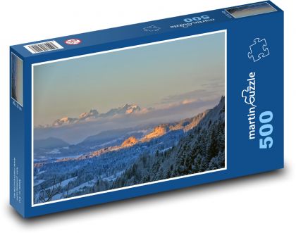 Německo - Alpy, příroda - Puzzle 500 dílků, rozměr 46x30 cm