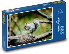 Veverka - zvíře, les Puzzle 500 dílků - 46 x 30 cm