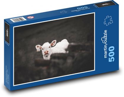 Krava - farma, zviera - Puzzle 500 dielikov, rozmer 46x30 cm 