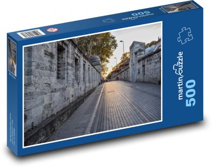 Straße - Sonnenuntergang, Abenddämmerung - Puzzle - 500 Teile