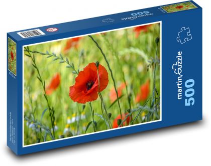 Mohnblumen - Natur, Blumen - Puzzle - 500 Teile