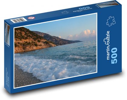 Fale - ocean, plaża - Puzzle 500 elementów, rozmiar 46x30 cm
