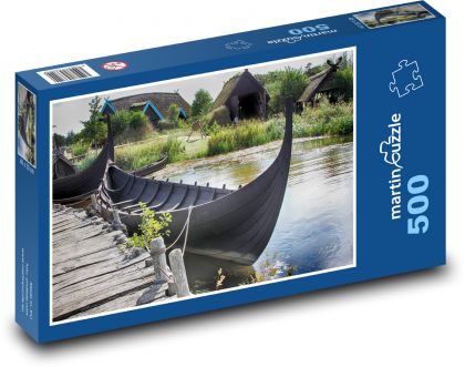 Schiff - Kanu, Wikinger - Puzzle - 500 Teile