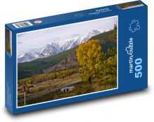 Altaj - cesty, hory, príroda Puzzle 500 dielikov - 46 x 30 cm 