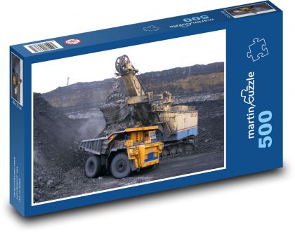 Industrie - gelber Kipper - Puzzle - 500 Teile