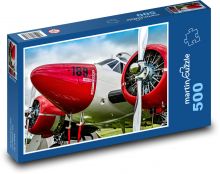 Letadlo - dvoumotorový letoun Puzzle 500 dílků - 46 x 30 cm