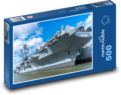 USA - aircraft carrier - Puzzle of 500 pieces, size 46x30 cm 