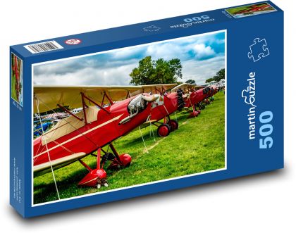Letadla - letecký den - puzzle 500 dílků