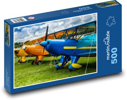 Vrtuľové lietadlo - Puzzle 500 dielikov, rozmer 46x30 cm 