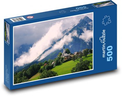 Clouds over the mountains - Puzzle of 500 pieces, size 46x30 cm 