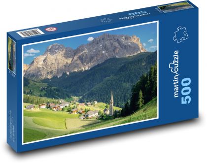 Villages in the Alps - Puzzle of 500 pieces, size 46x30 cm 