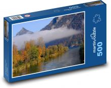 Fluss - Herbstlandschaft, Berge Puzzle 500 Teile - 46 x 30 cm
