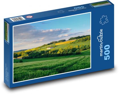 Spring - fields, meadows, nature - Puzzle of 500 pieces, size 46x30 cm 