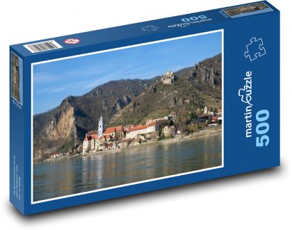 Rakousko - řeka Dunaj - Puzzle 500 dílků, rozměr 46x30 cm