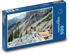 Górski pejzaż z sylabą Puzzle 500 elementów - 46x30 cm
