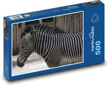 Zebra - zvíře, pruhy Puzzle 500 dílků - 46 x 30 cm