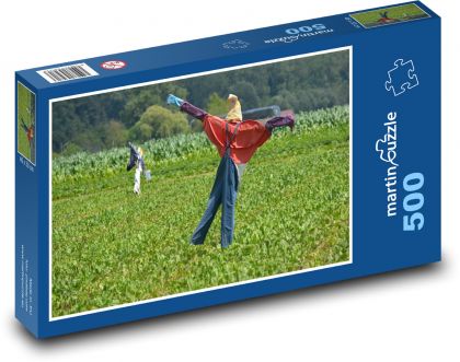 Strach na wróble w terenie - Puzzle 500 elementów, rozmiar 46x30 cm