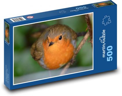 Robin - nature, bird - Puzzle of 500 pieces, size 46x30 cm 