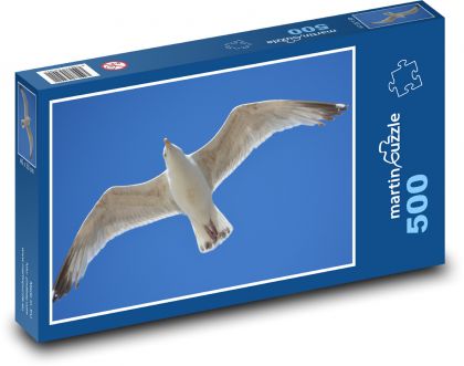 Čajka - zviera, krídla - Puzzle 500 dielikov, rozmer 46x30 cm 