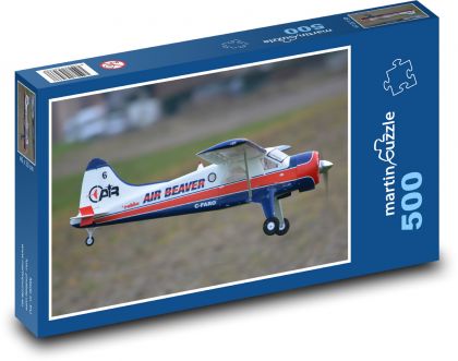 Model samolotu - Puzzle 500 elementów, rozmiar 46x30 cm