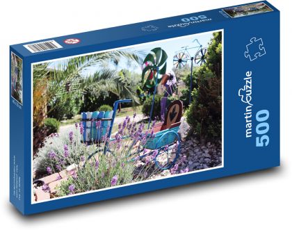 Zahrada - větrný mlýn - puzzle 500 dílků