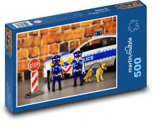Policja - gra, postacie Puzzle 500 elementów - 46x30 cm
