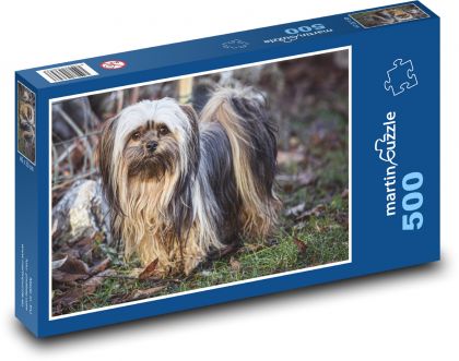 Roztomilý psík v prírode - Puzzle 500 dielikov, rozmer 46x30 cm 