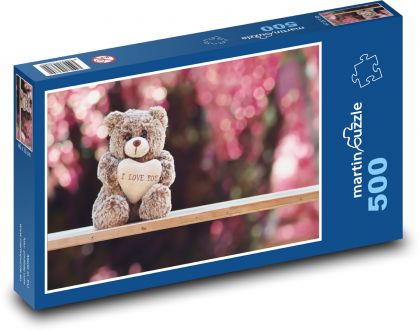 Teddybär - zu lieben, Plüsch - Puzzle - 500 Teile