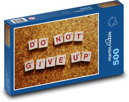 Nevzdávat - odvaha, život - Puzzle 500 dílků, rozměr 46x30 cm